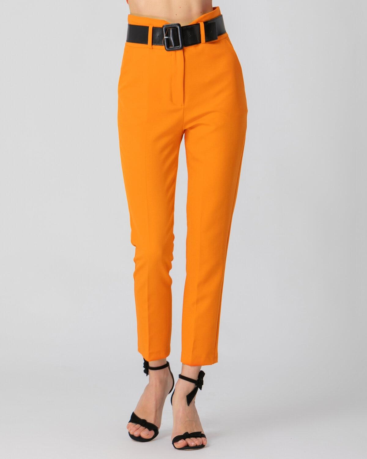 Ψηλόμεσο παντελόνι κάπρι πορτοκαλί